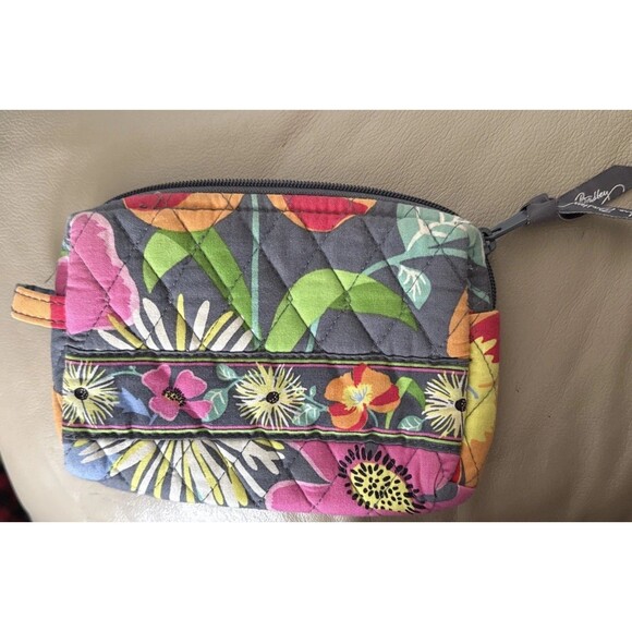 Vera Bradley MAKE UP CASE 8 LENTH  6 HIGH in Jazzy Blooms - Picture 2 of 5